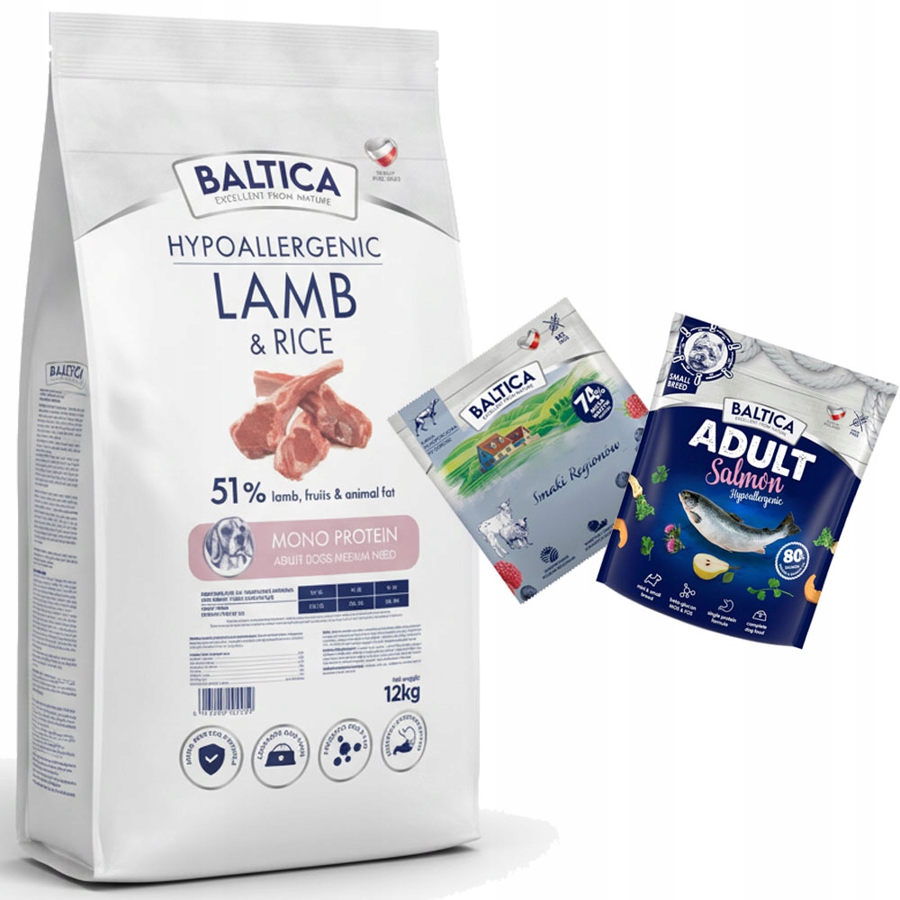 Levně Baltica Adult Lamb Rice Jehněčí S Rýží M 12kg Dospělé Střední Plemena