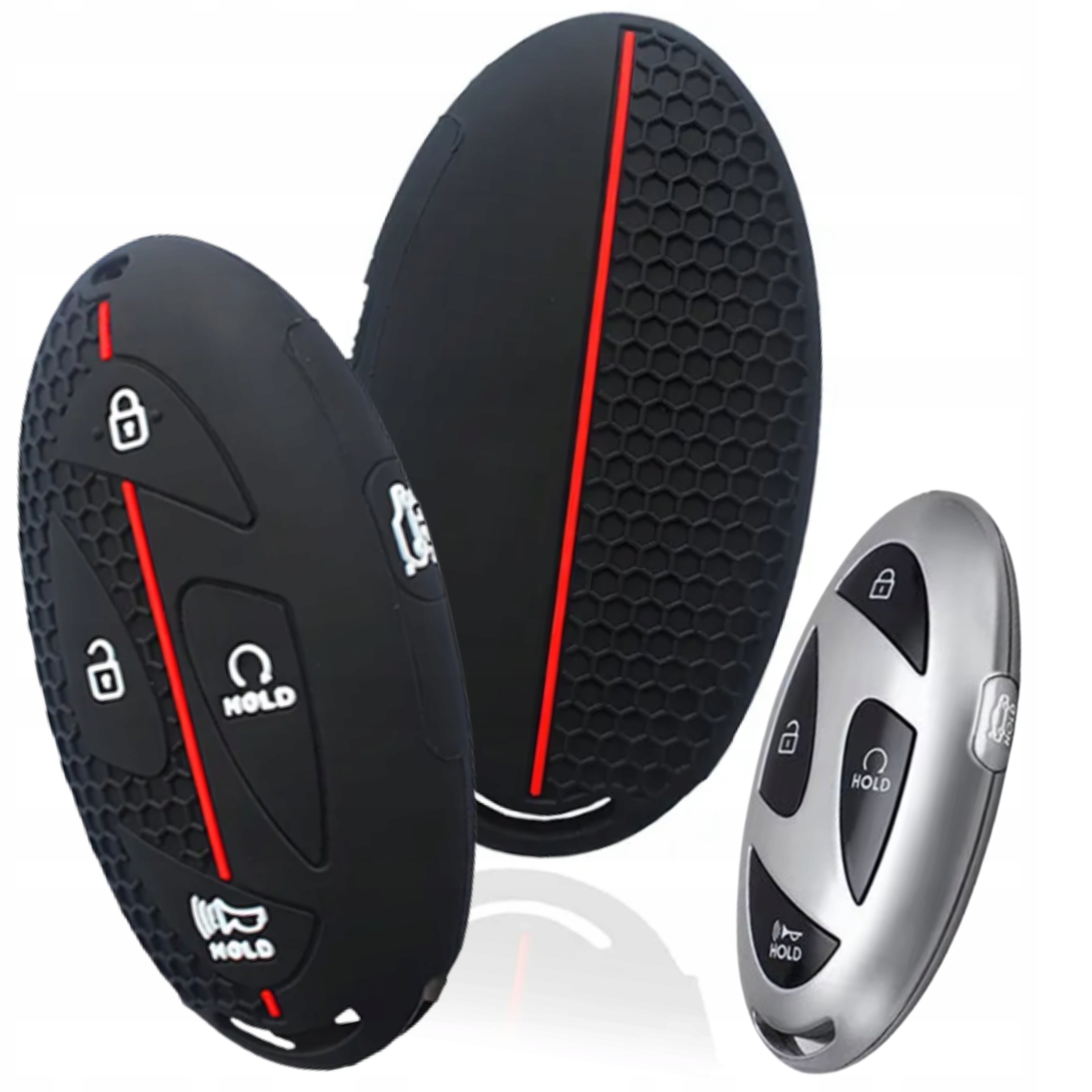 Silikonowe Etui Na Kluczyk Hyundai Kona Ioniq Santa Fe MX5 Tucson Pokrowiec