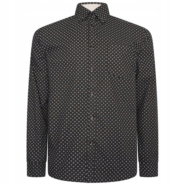 Velká pánská košile s černým vzorem Kam