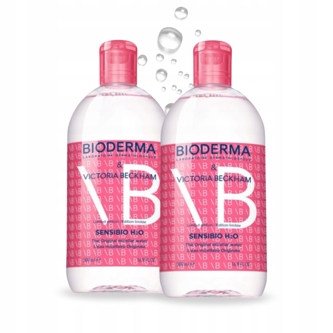 Bioderma Sensibio H2O 2x500ml płyn micelarny Victoria Beckham Limited Edit