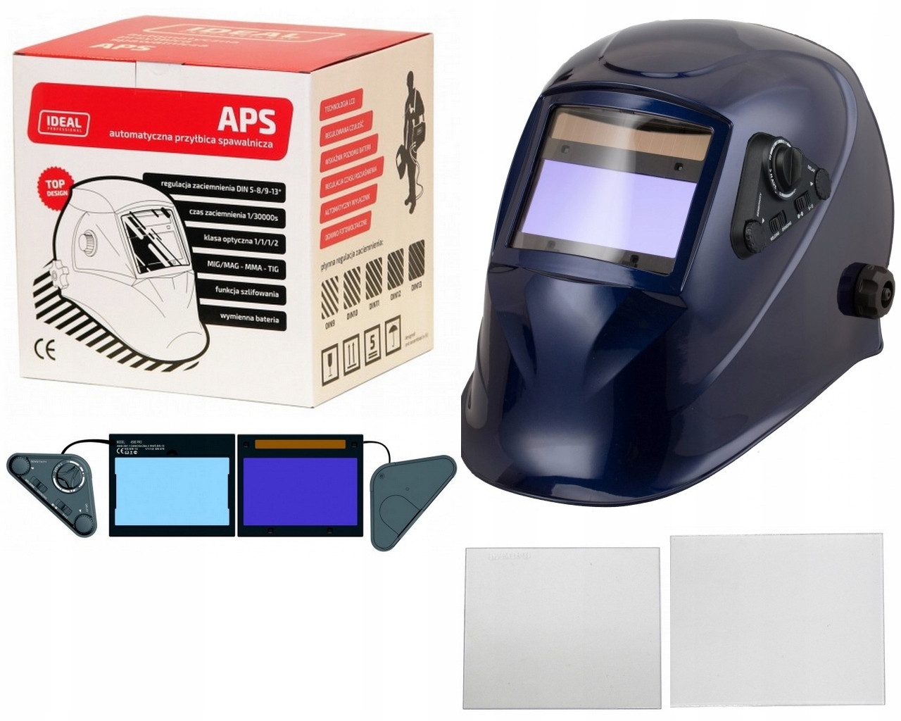 Przyłbica spawalnicza automatyczna Aps 858E Blue T