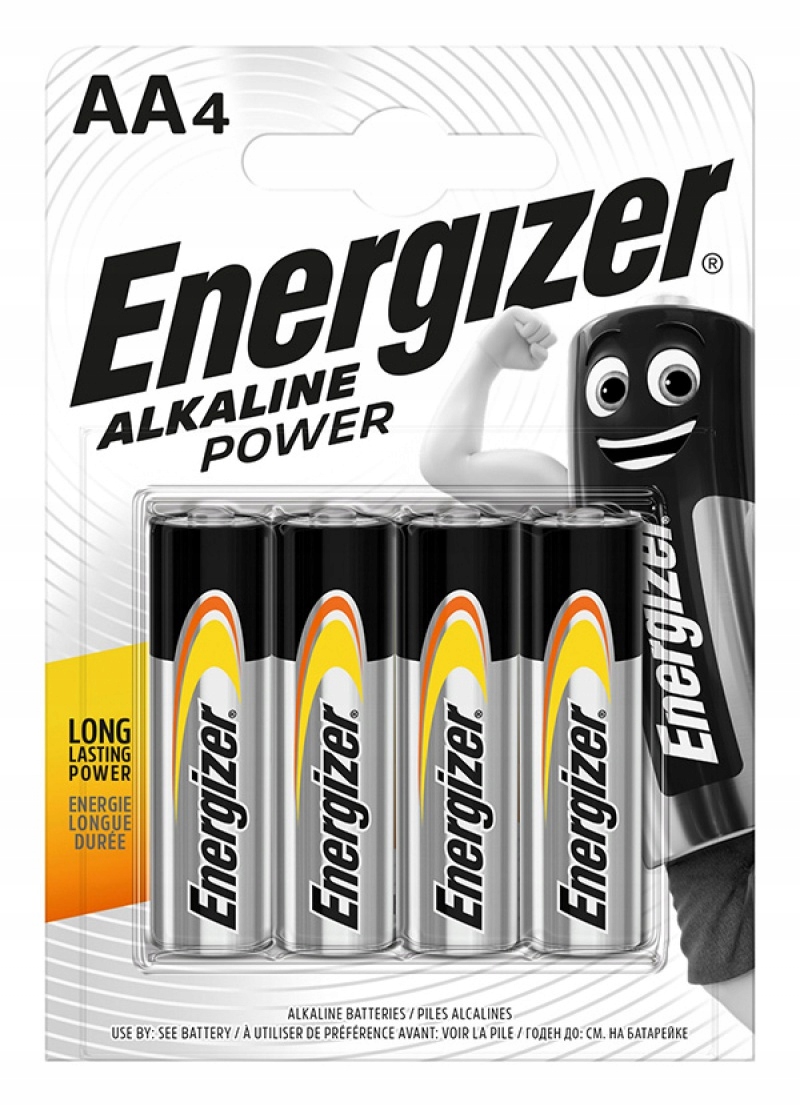 Bateria Alkaliczna Power Energizer Aa R6 LR6 4 Szt