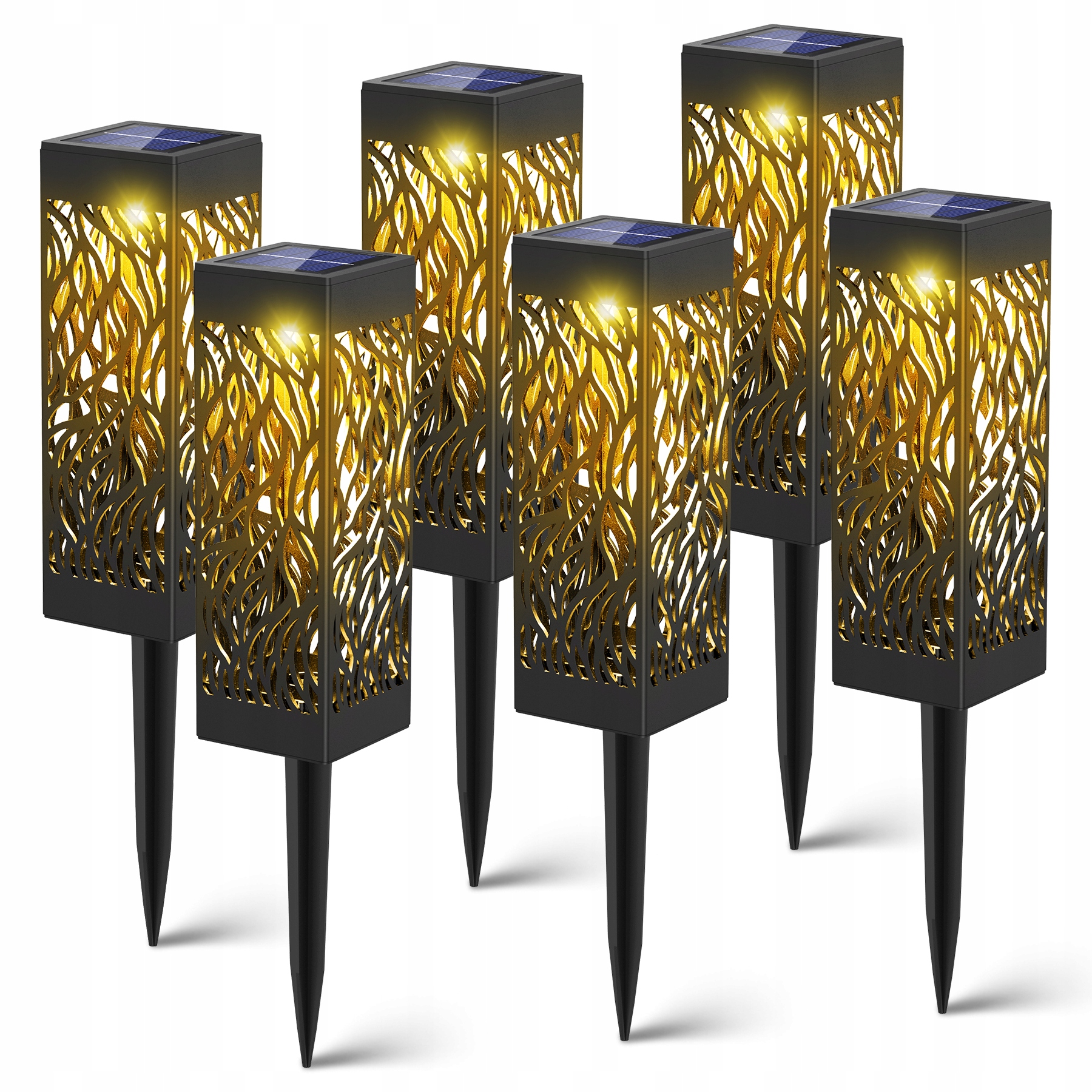 

Lampki Solarne 6 Szt Ogrodowe Lampy Led Wbijana