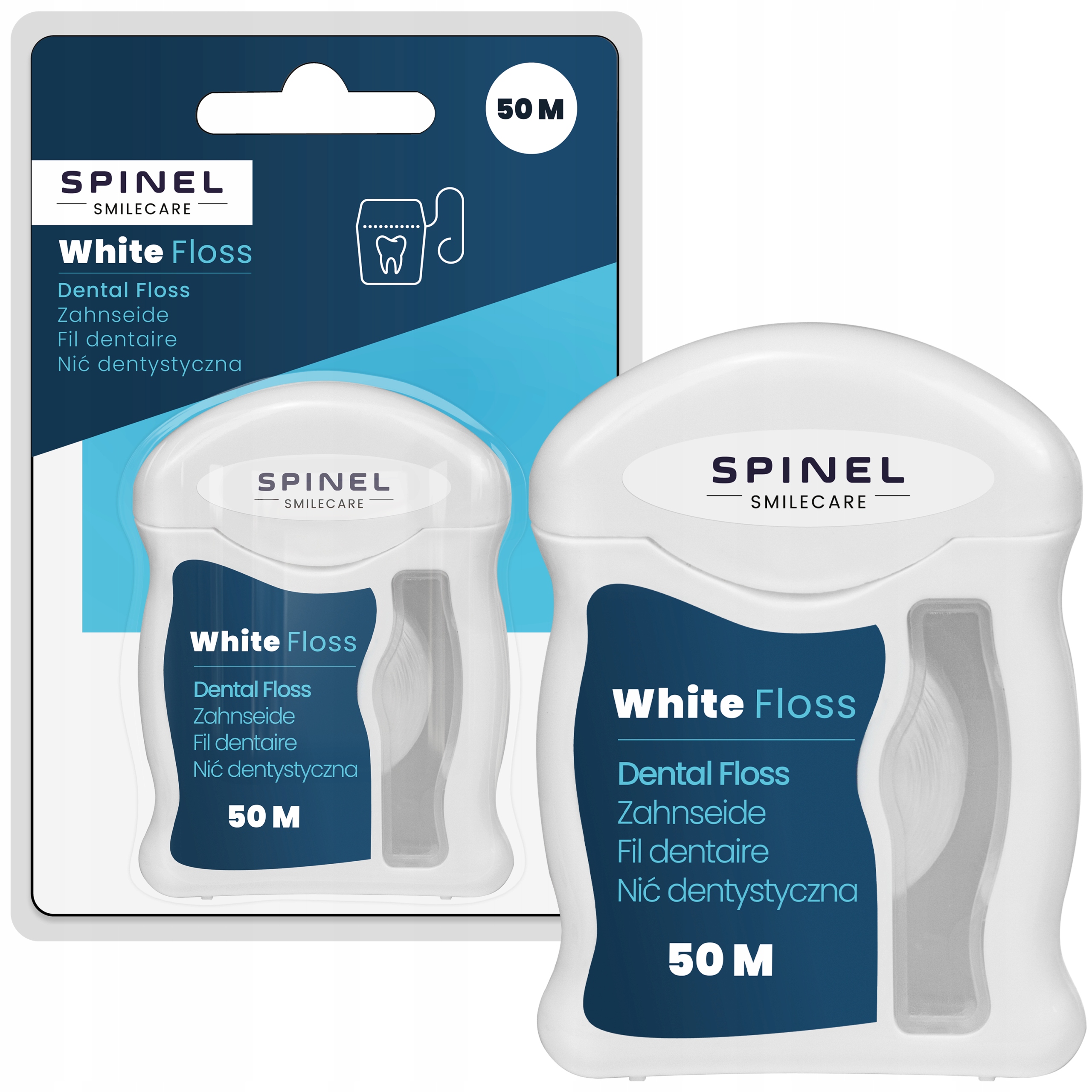 

Nić Dentystyczna Spinel White Floss 50M Ptfe Wosk