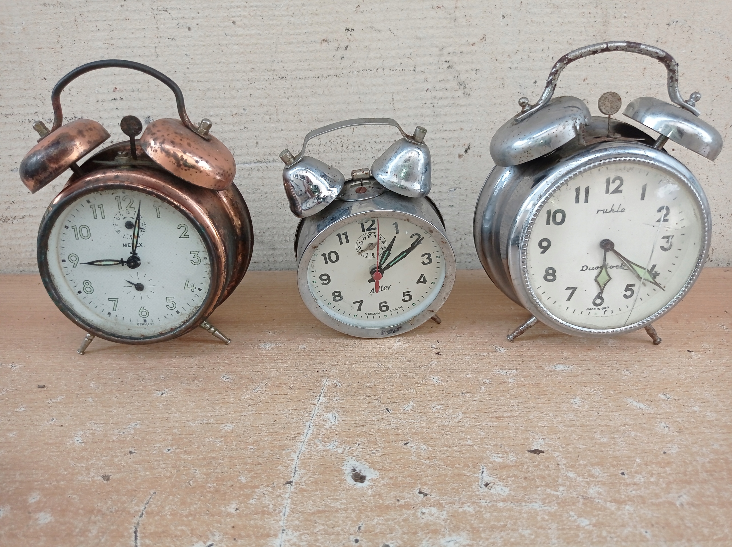 КАМИННЫЕ ЧАСЫ-БУДИЛЬНИКИ-RUHLA, MEREK, ADLER-GERMANY