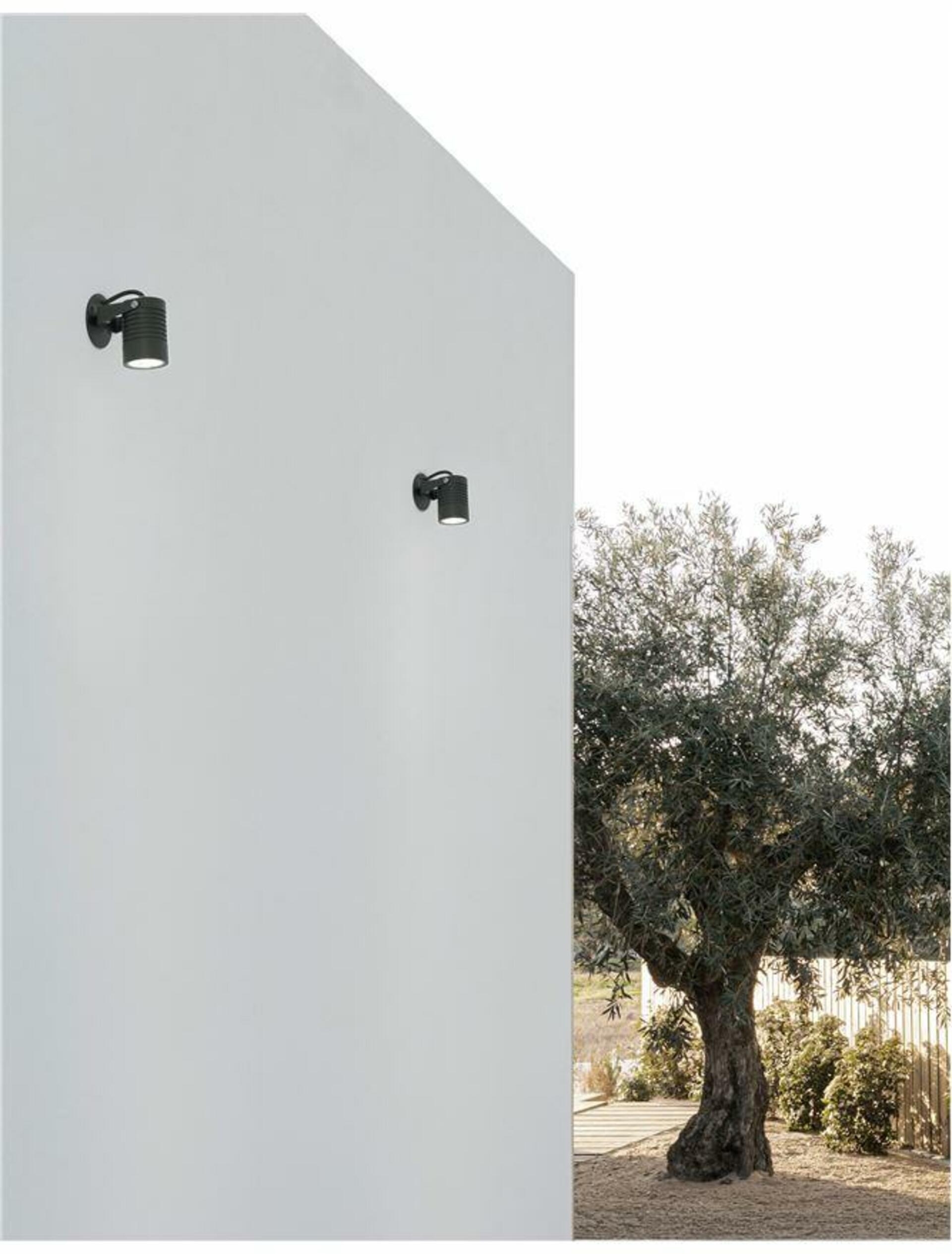 Nova Luce venkovní nástěnné svítidlo Fend černý hliník a sklo Led 10W 3000K