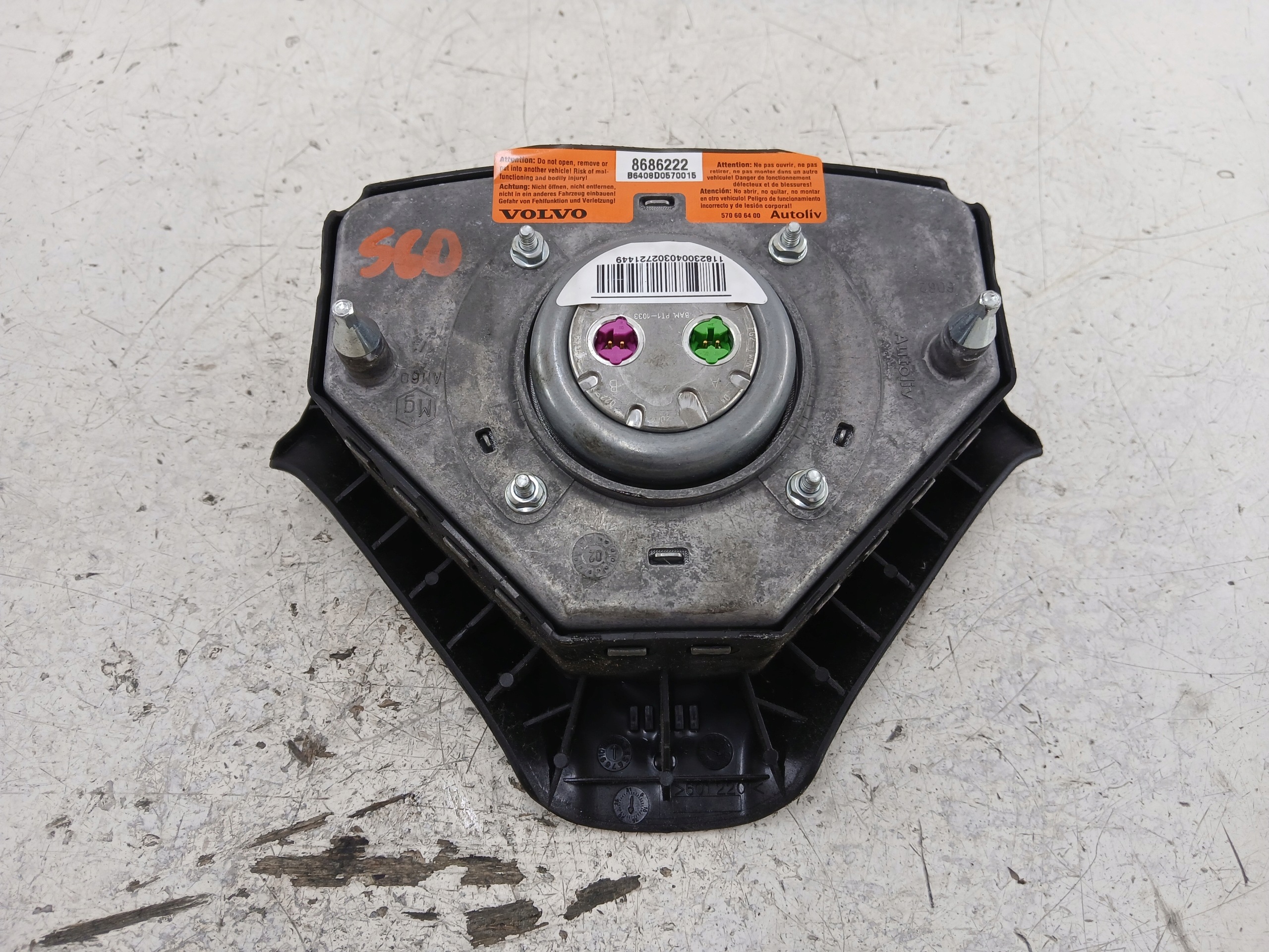 VOLVO S60 e V70 e airbag 8686222
