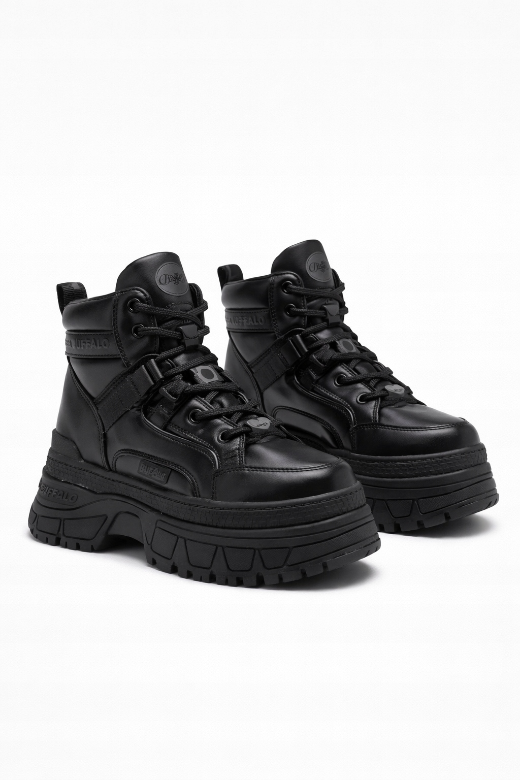 Buffalo Černé Dámské Kotníkové Boty Se Šněrovací Platformou 39 I1D