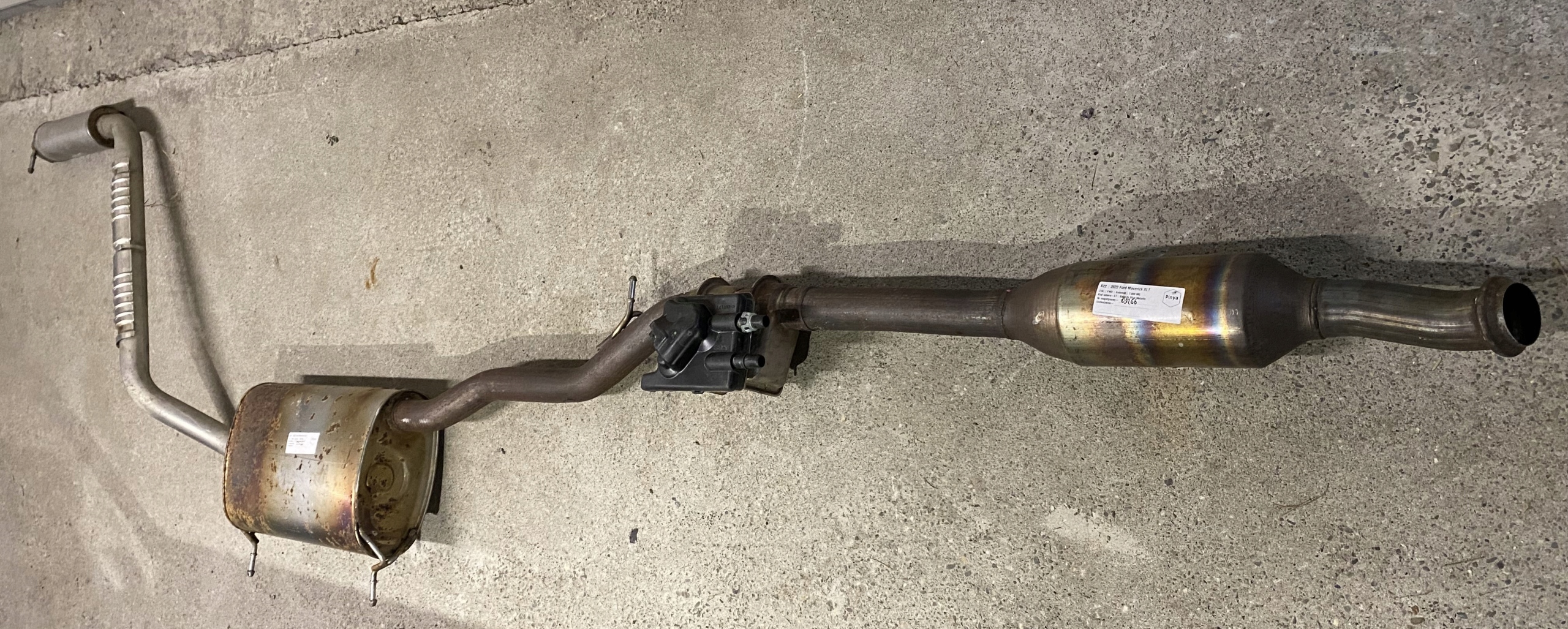 complete exhaust pipe tlumik catalyst pipe Ford Maverick 2022+ USA