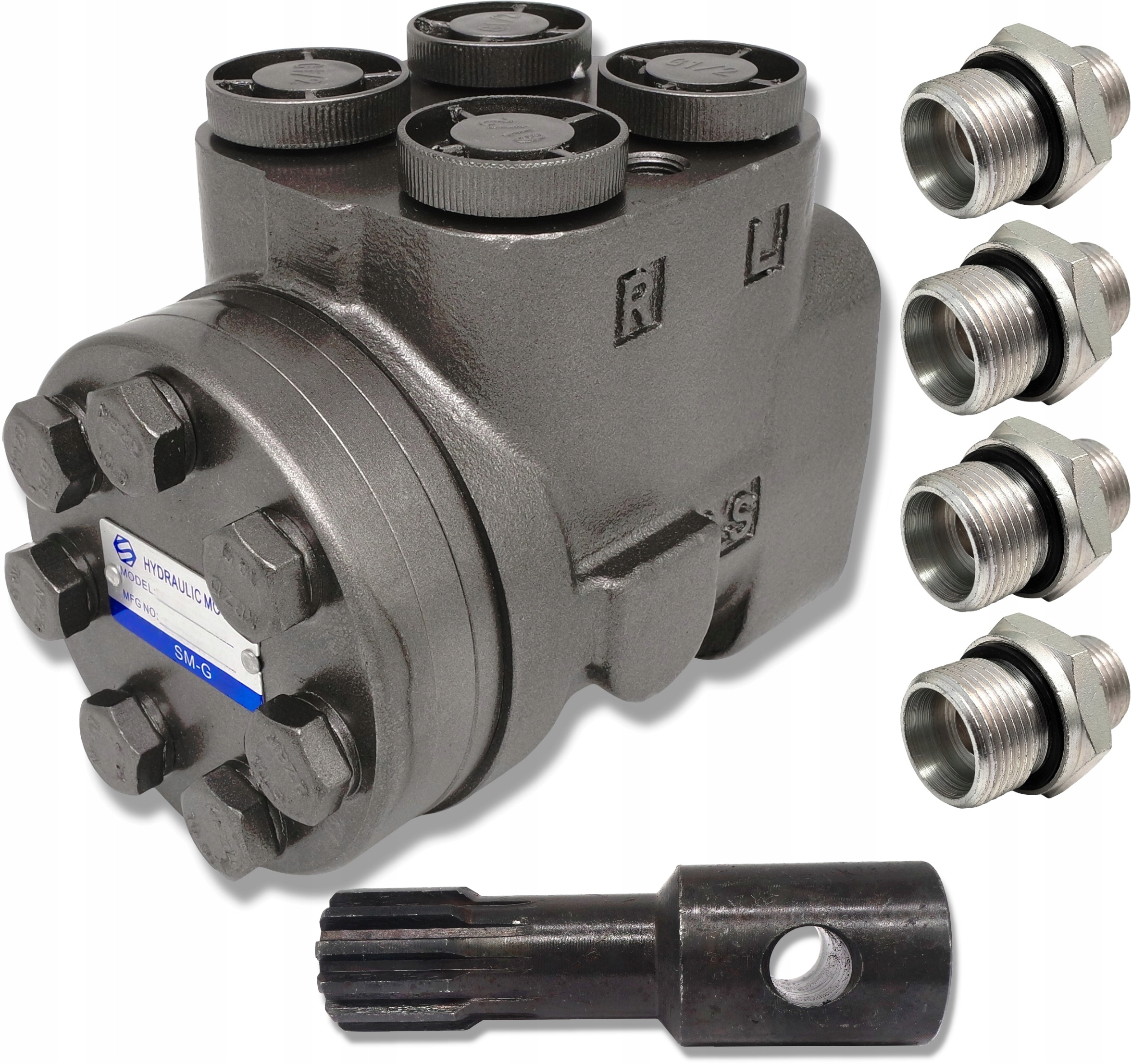 7594.DSCU-080-H1S-13-80N - Orbitrol OSPC 80 on Вал 80 4x ниппель Бизон Урсус