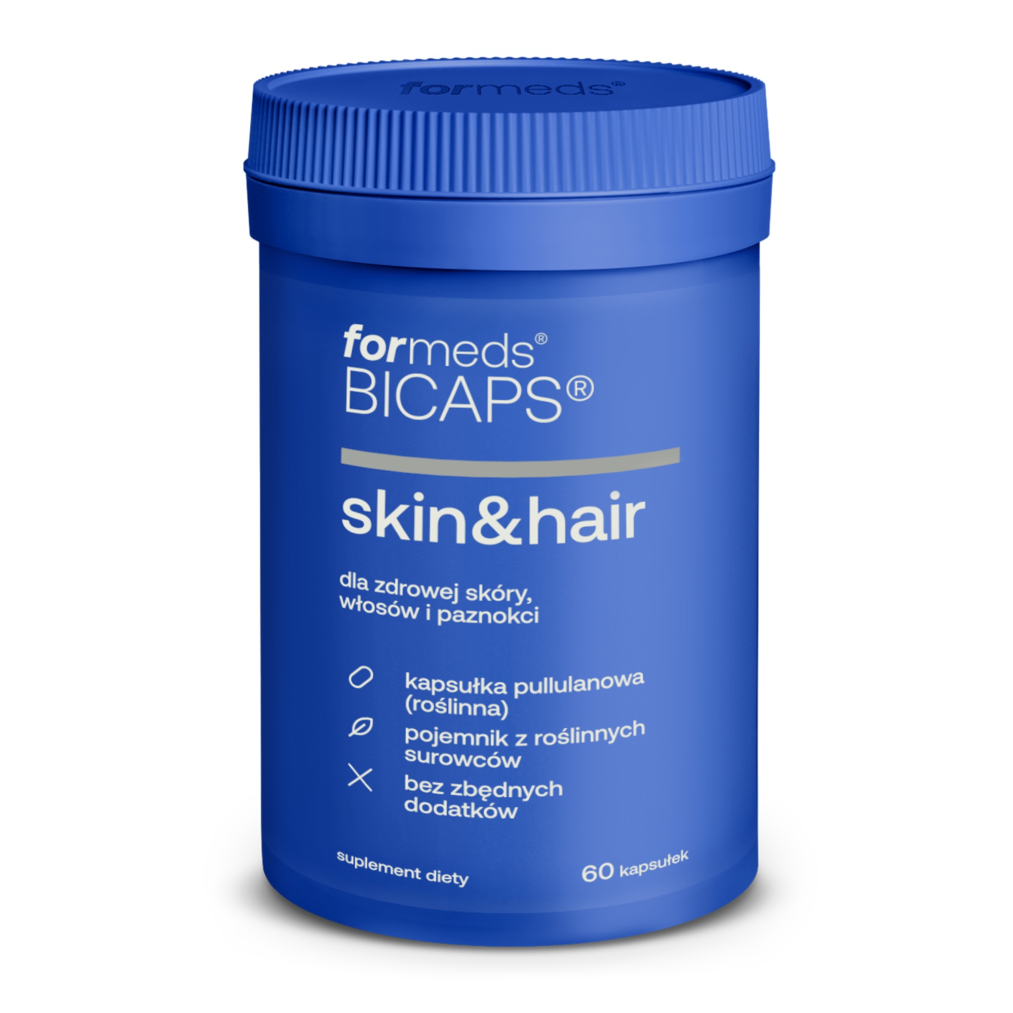 Formeds BICAPS skin&hair 60 kaps. BIOTYNA CYNK SELEN ZDROWA SKÓRA I WŁOSY