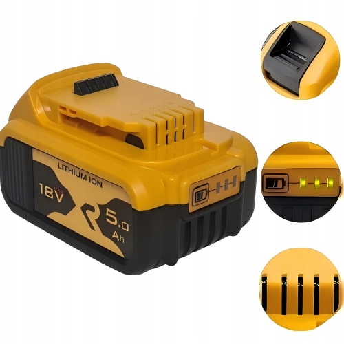 Akumulátor Náhradní díl pro DeWalt 18V 5.0Ah Li-Ion DCB184 DCB182 DCB200 DCB201