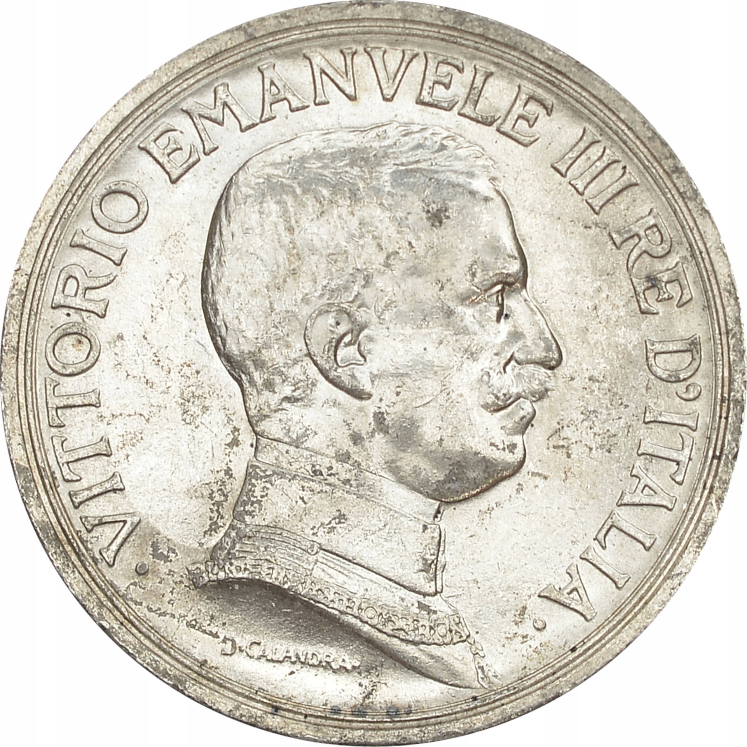 15.WŁOCHY, VITT.EMANUEL III, 2 LIRY 1915