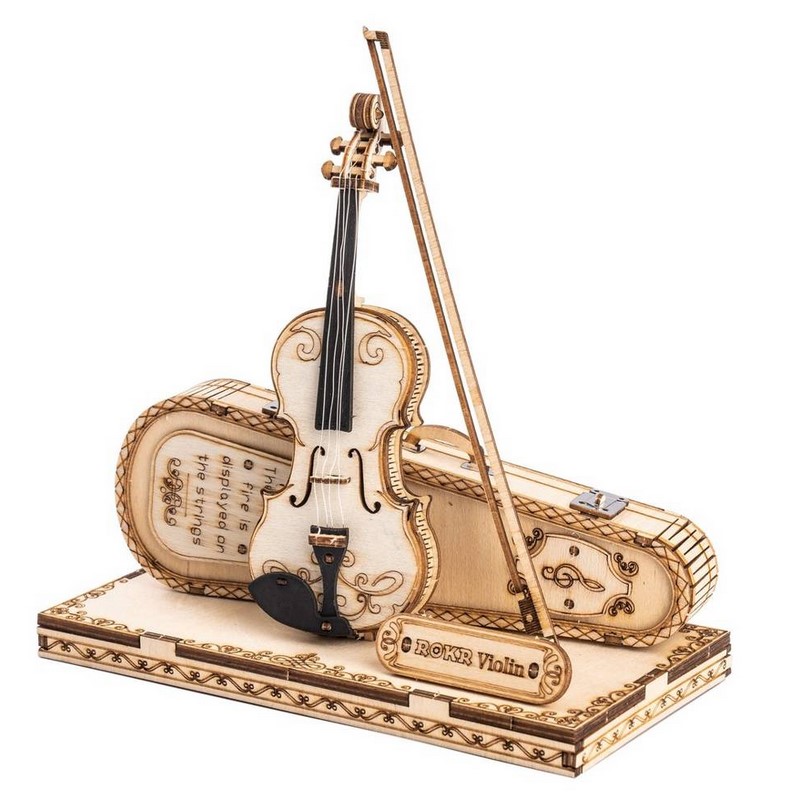 

Drewniany Model Puzzle 3D Skrzypce TG604K