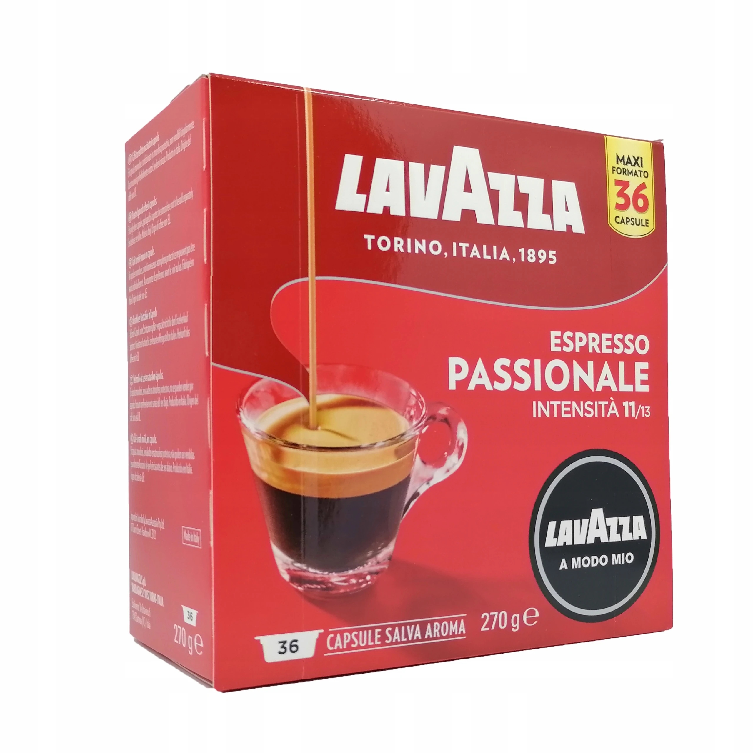 Lavazza Espresso Passionale 36SZT kaps. A Modo Mio 9884038760