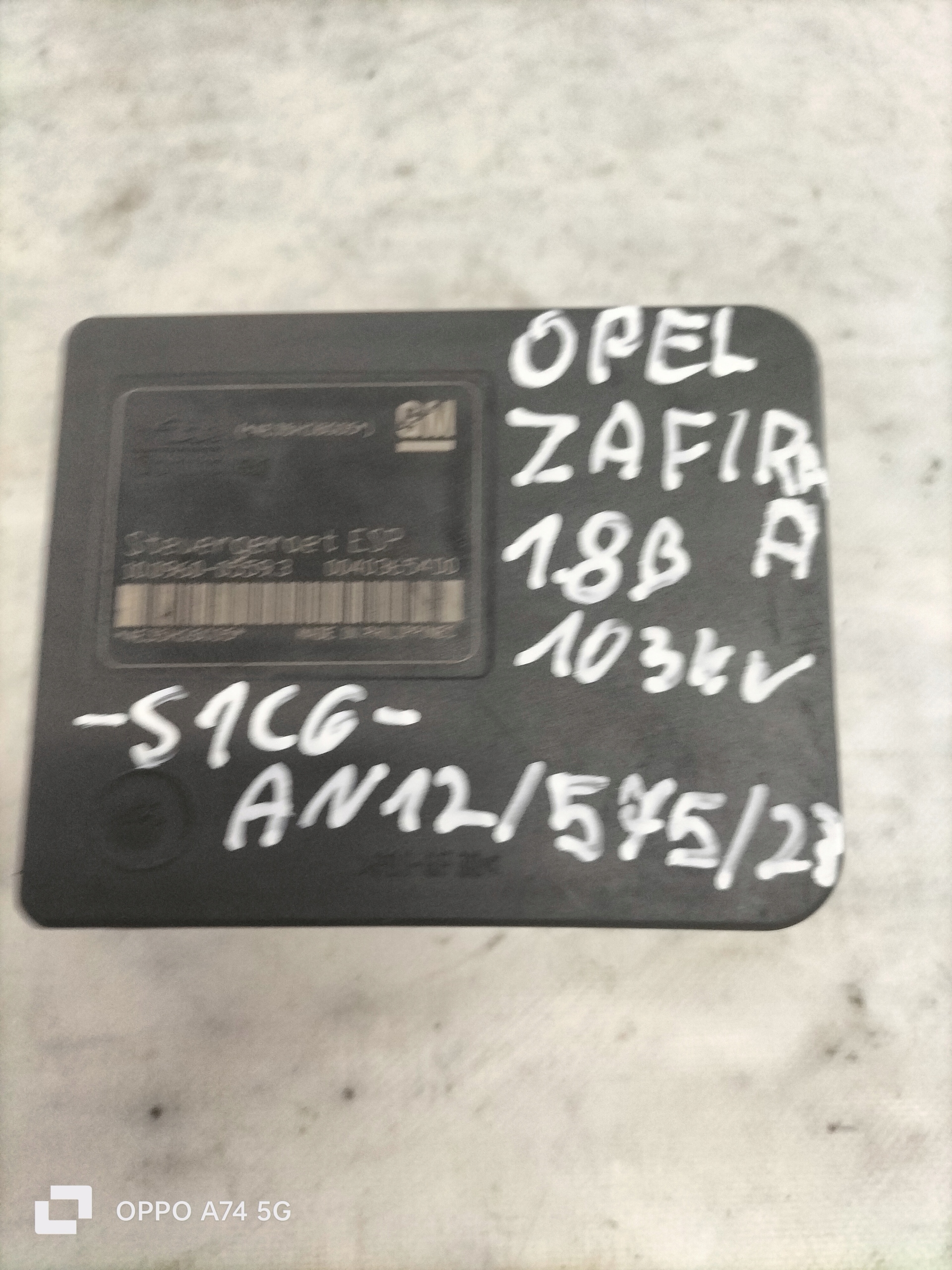control unit ABS pump 00403654D0 10.0960-0559.3 OPEL ZAFIRA B 05-09