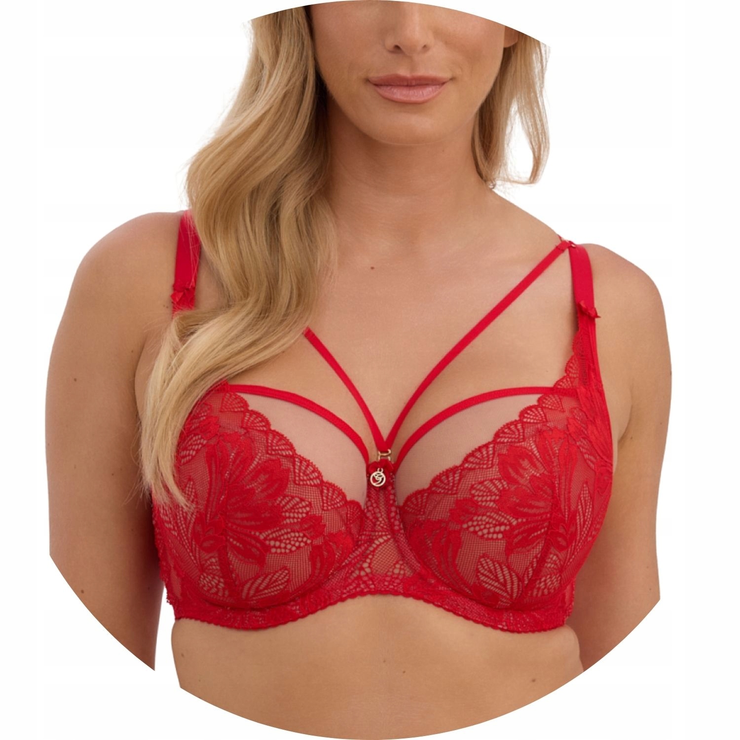 Polovyztužená podprsenka Semi Soft Gaia 1337 Sybilla červená 80D