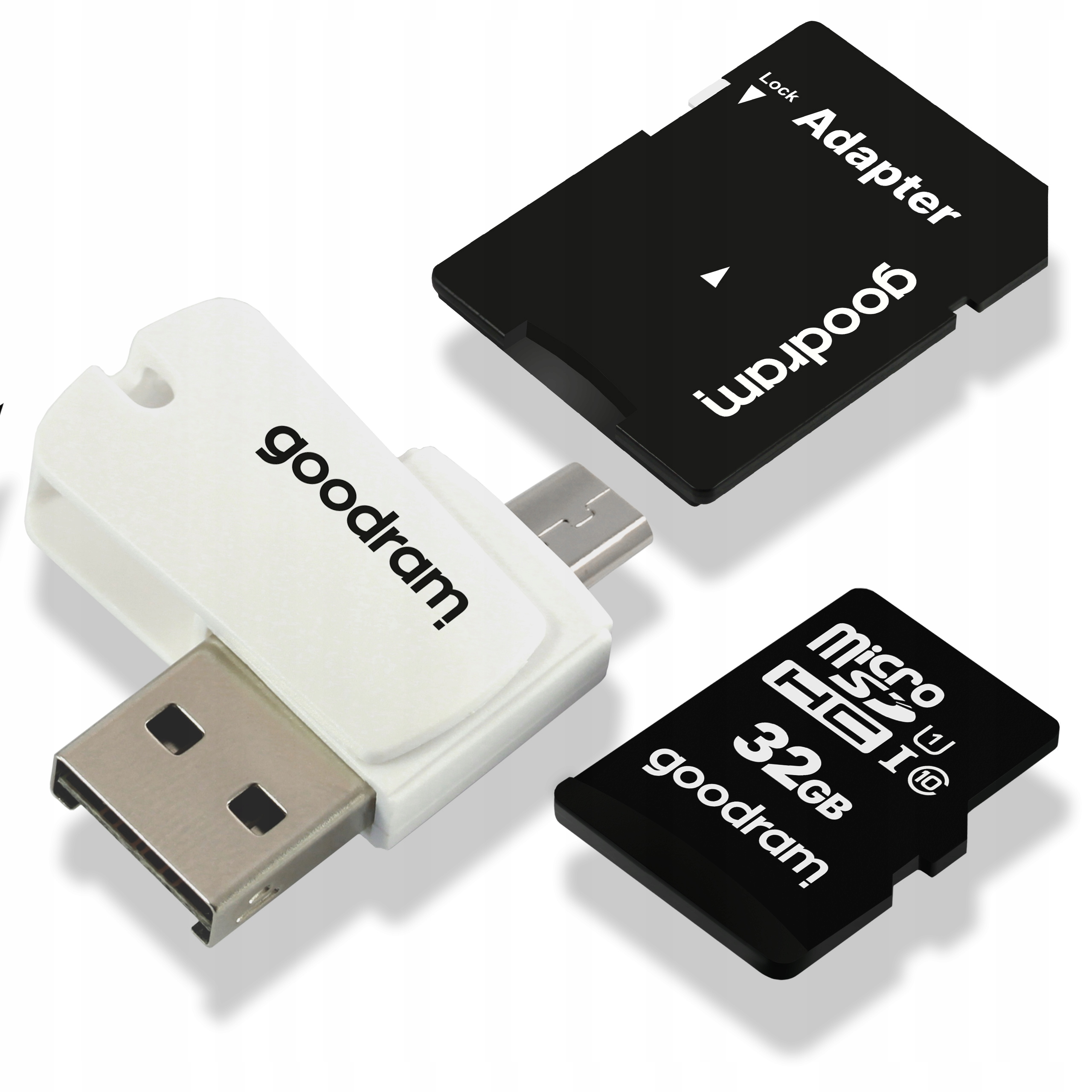 

Karta pamięci Goodram 32GB kl10+ czytnik adapter