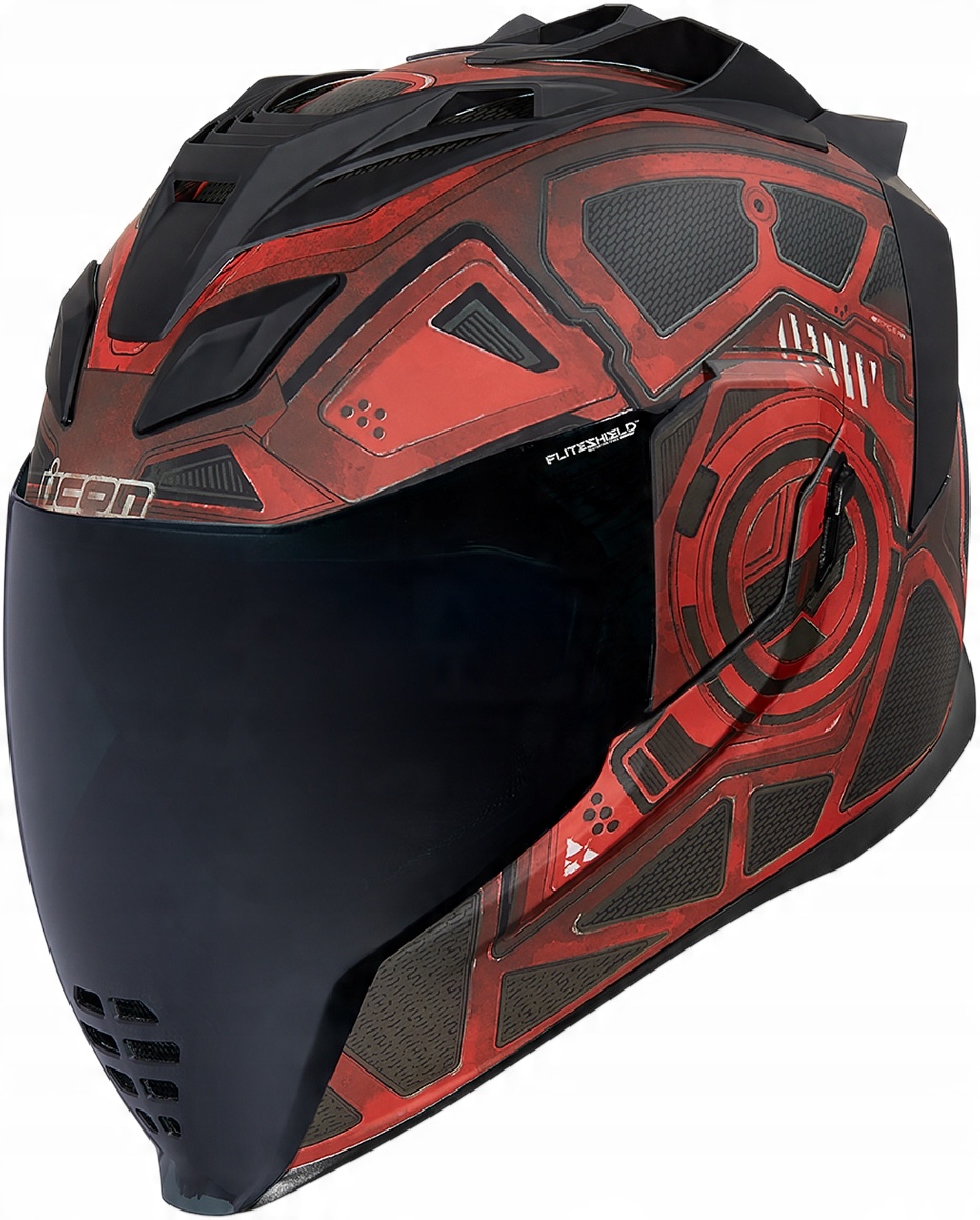 

Icon kask Airflite Blockchain czerwony szyba L