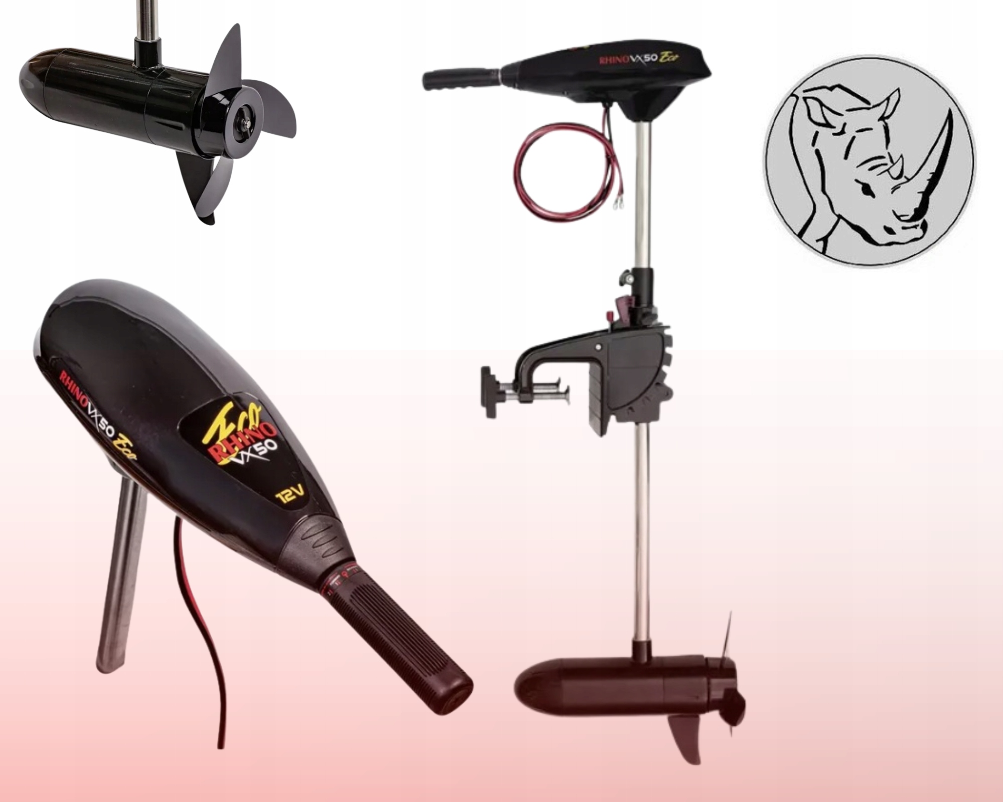 Přívěsný elektrický motor Rhino VX 50 Eco 50 lb 580 W