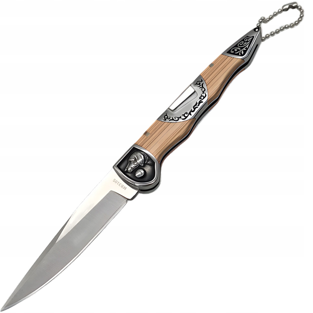 Składany nóż outdoorowy MB3105 Brązowy KP-39412