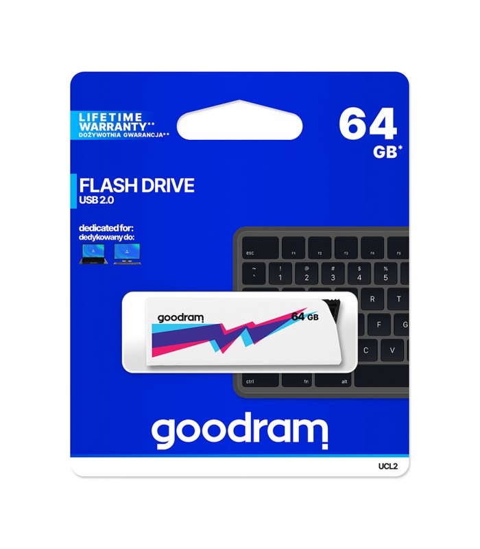

Pamięć Pendrive Goodram 64GB UCL2 Usb 2.0 Biały