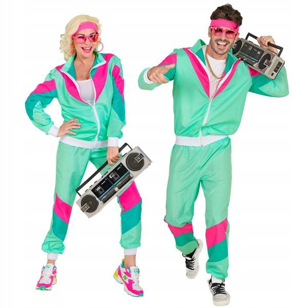 Kostým Teplákovka Mátový Dresiář 80. Léta Disco XXL