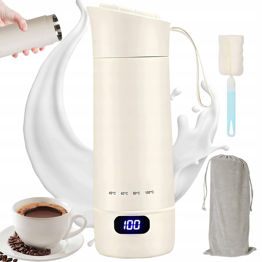 Elektrická Termosková Konvice 400 ML 4 Teploty Pro Domácí Cestovní Kancelář