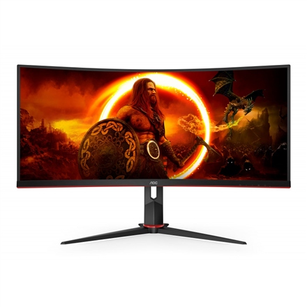 Monitor Aoc CU34G2XP/BK 34" Va 3440x1440px 21:9 1 ms čierny 2x Hdmi 180 Hz