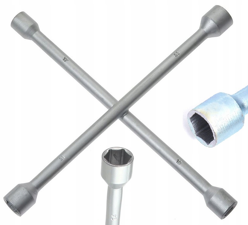 Klucz krzyżakowy wzmocniony do kół krzyżak 14''