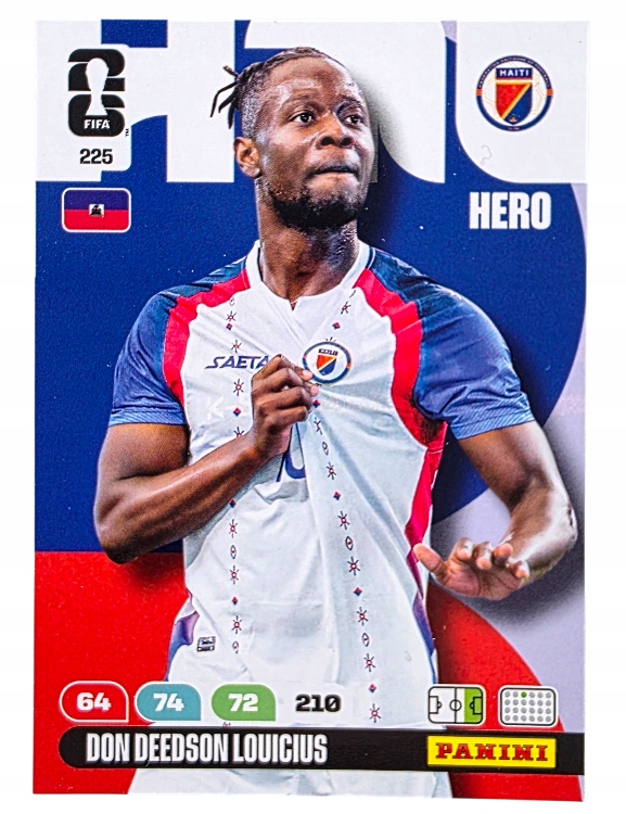 Karty Piłkarskie do albumu Panini World Cup 2026 Hero Haiti 225 Louicius