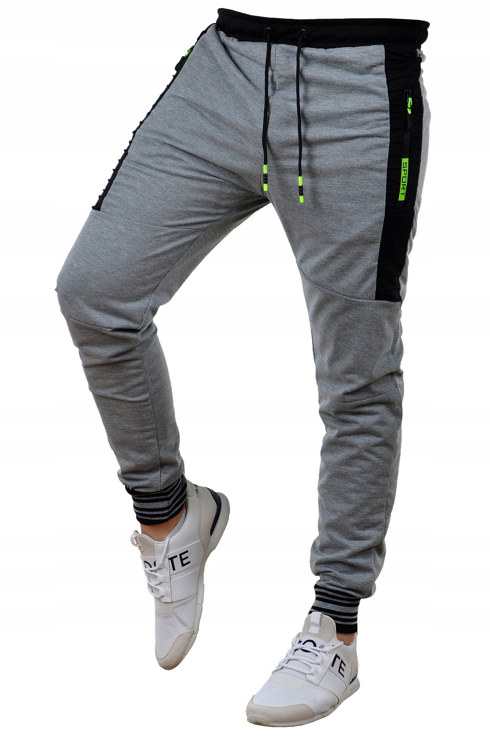 K331 r. XL MĘSKIE SPODNIE DRESOWE JOGGERY Rozmiar XL