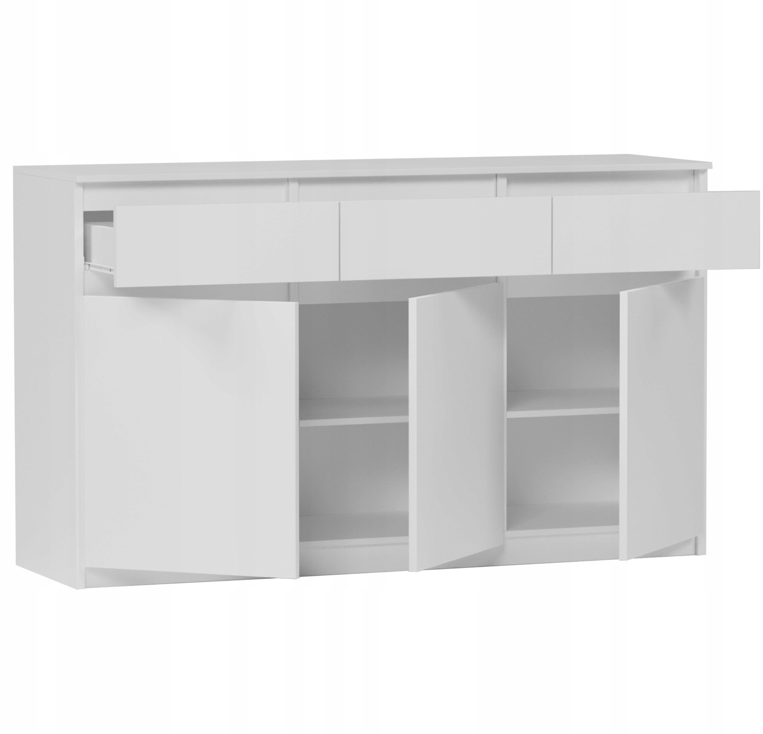 KOMODA 98CM SZAFKA 3 SZUFLADY BIAŁA S3