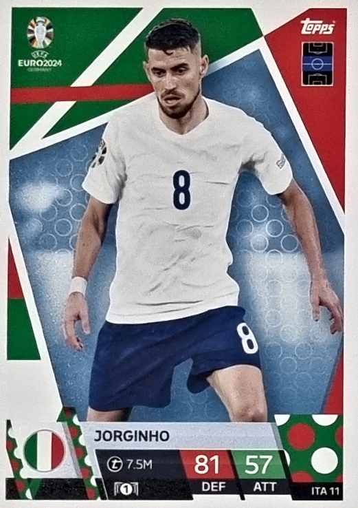 Euro 2024 Topps Match Attax Ita 11 Jorginho Włochy