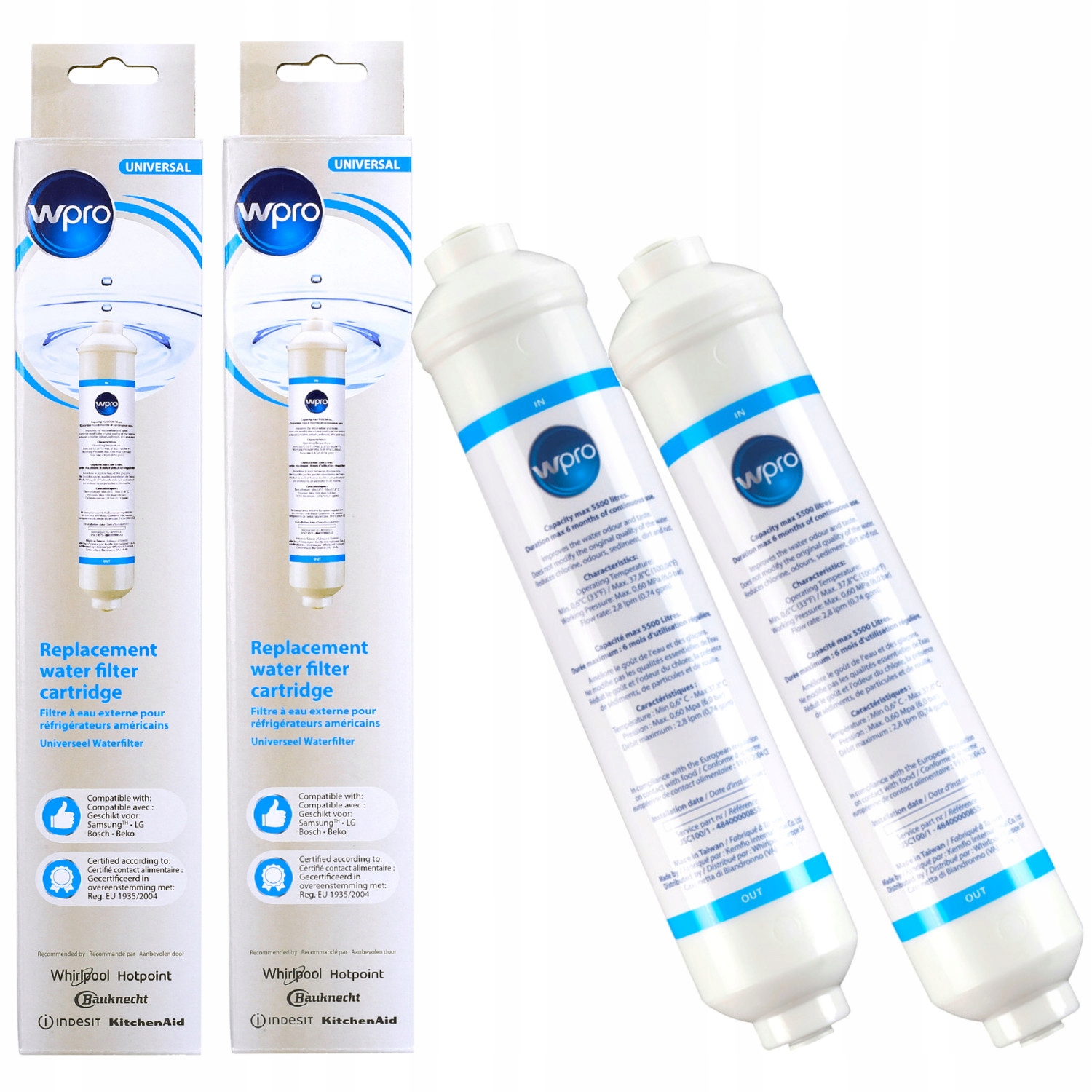 

2X Filtr wody Wpro do lodówki Samsung RS68N8220B1