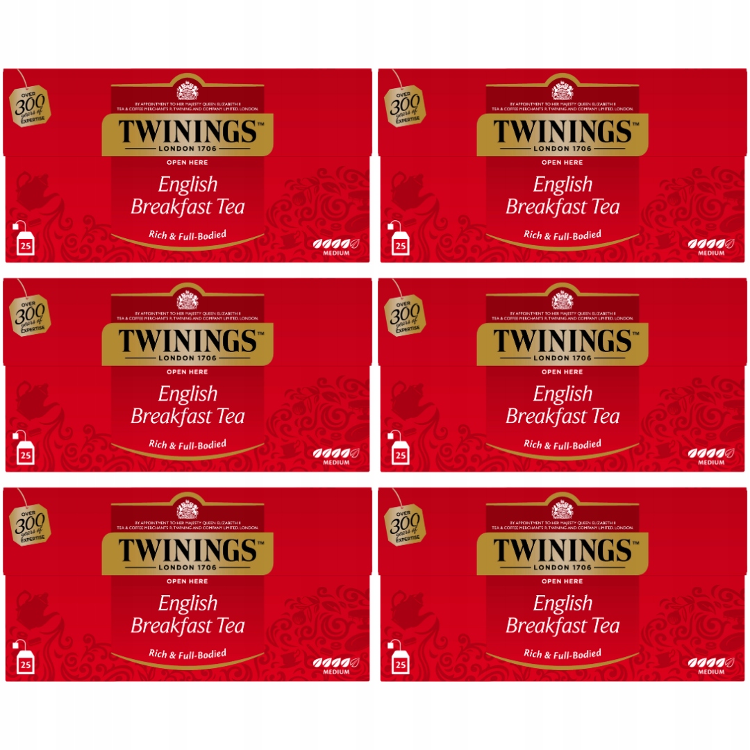 Twinings Herbata English Breakfast ekspresowa x6
