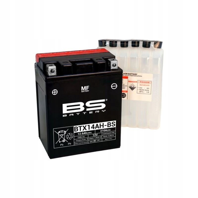 Bs Battery Bezúdržbová baterie s kyselinou BTX14AH 300606