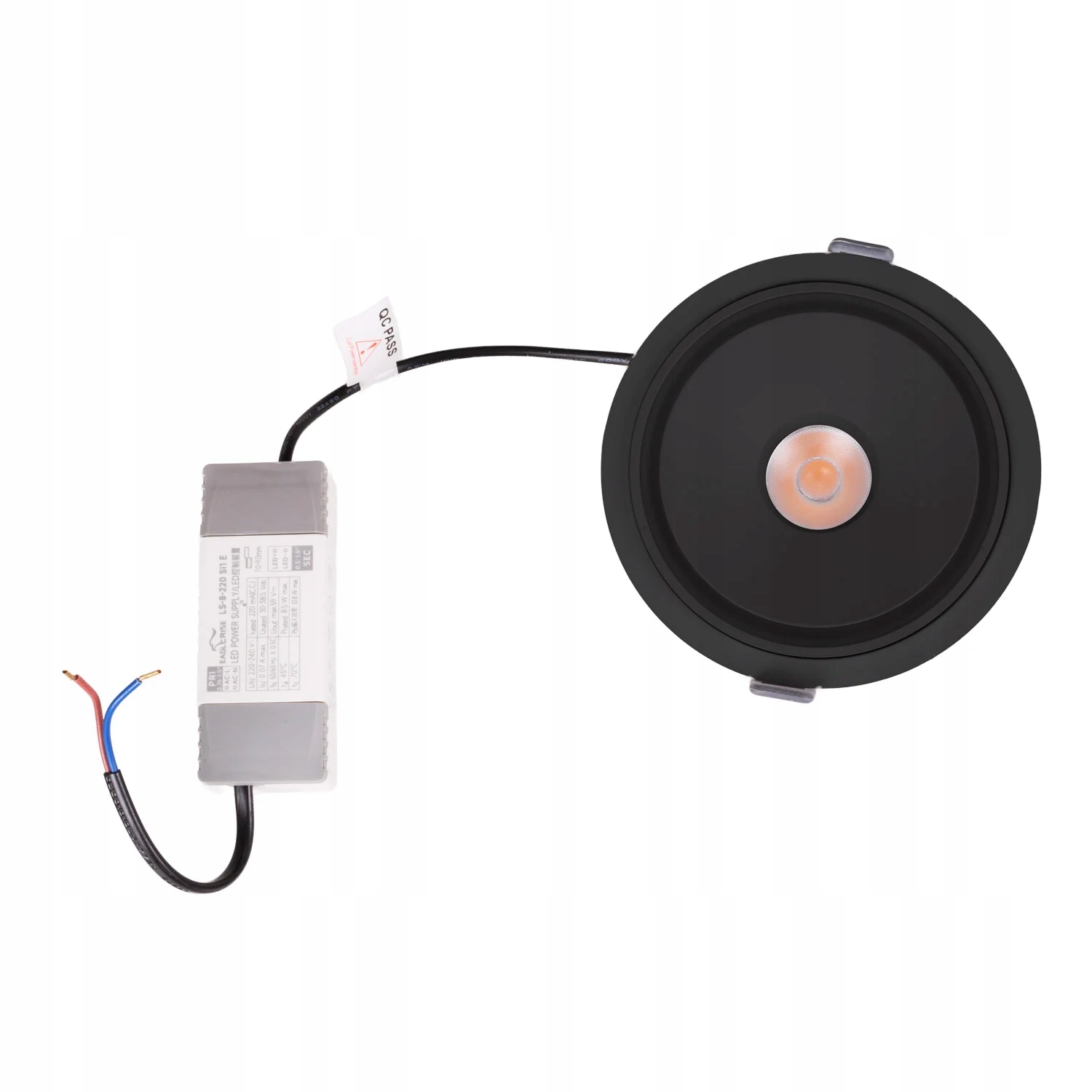 Maxlight Vector Led očko 10W Zapustená žiarovka čierna pohyblivá