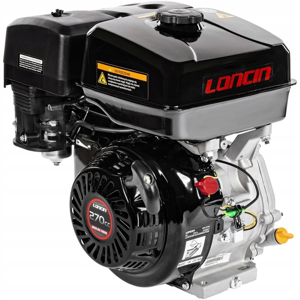 Motor Loncin G270F-A horizontální hřídel 25 mm 60 mm Typ A 6 kW 270 cm3 Ohv 6L