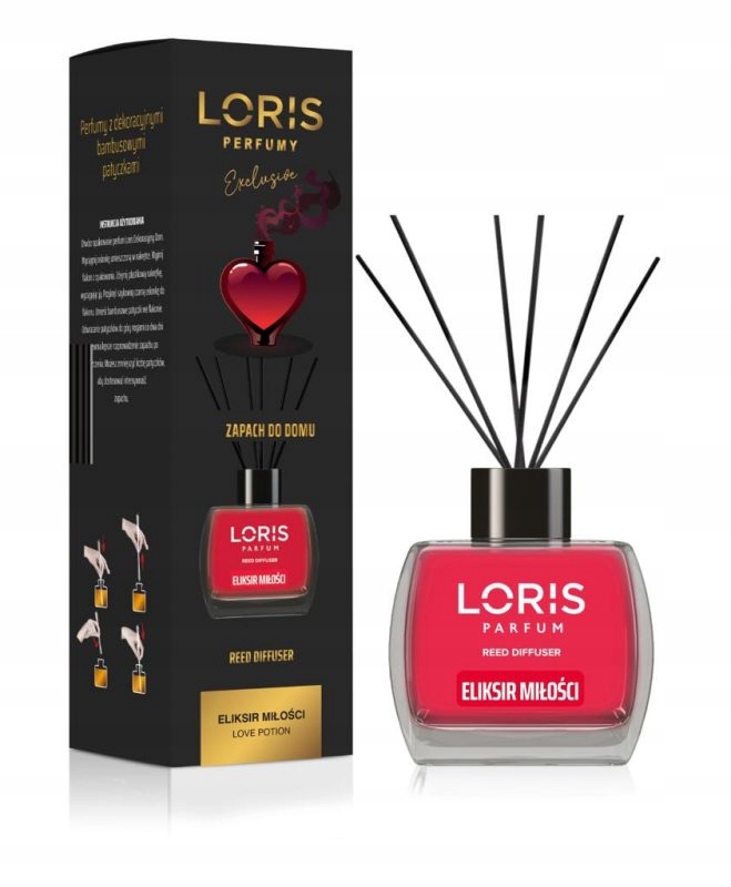

Odświeżacz powietrza Loris 120 ml Eliksir Miłości