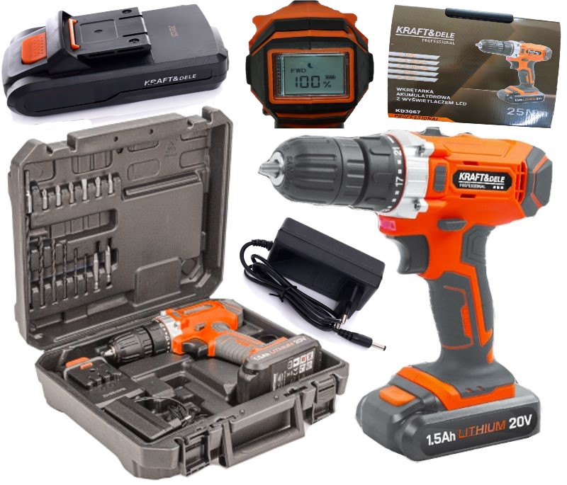 Aku Šroubovák s napájením 20 V Kraft&Dele KD3067