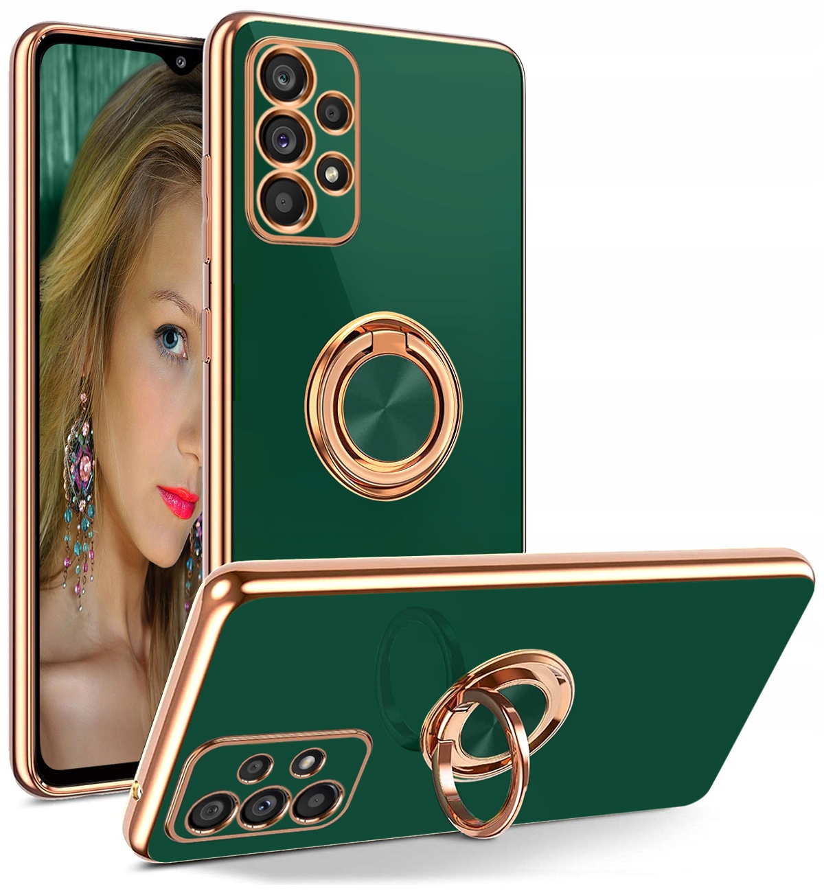 

Etui do Samsung Galaxy A32 4G Silicone Ring +Szkło