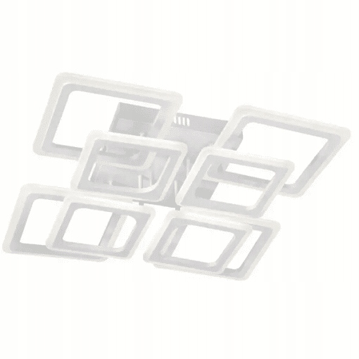 Inovatívny dizajnový Led luster, menšie a väčšie štvorce, do obývačky