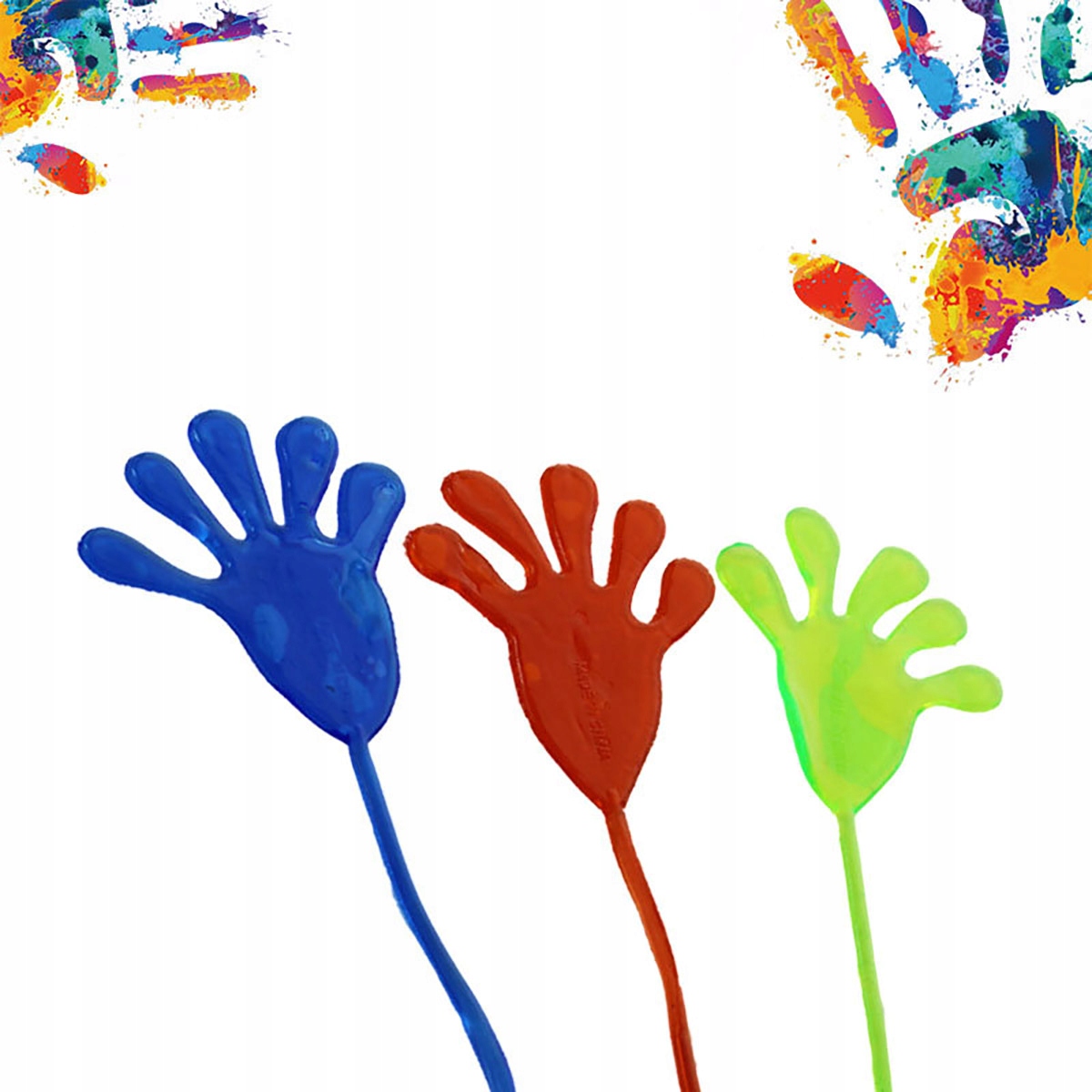 PACŁAPKA ŻELOWA ŁAPKA RĄCZKA MEGA LEPKA KLEJĄCA STICKY TOY PRANK ŻART Kolor dominujący wielokolorowy
