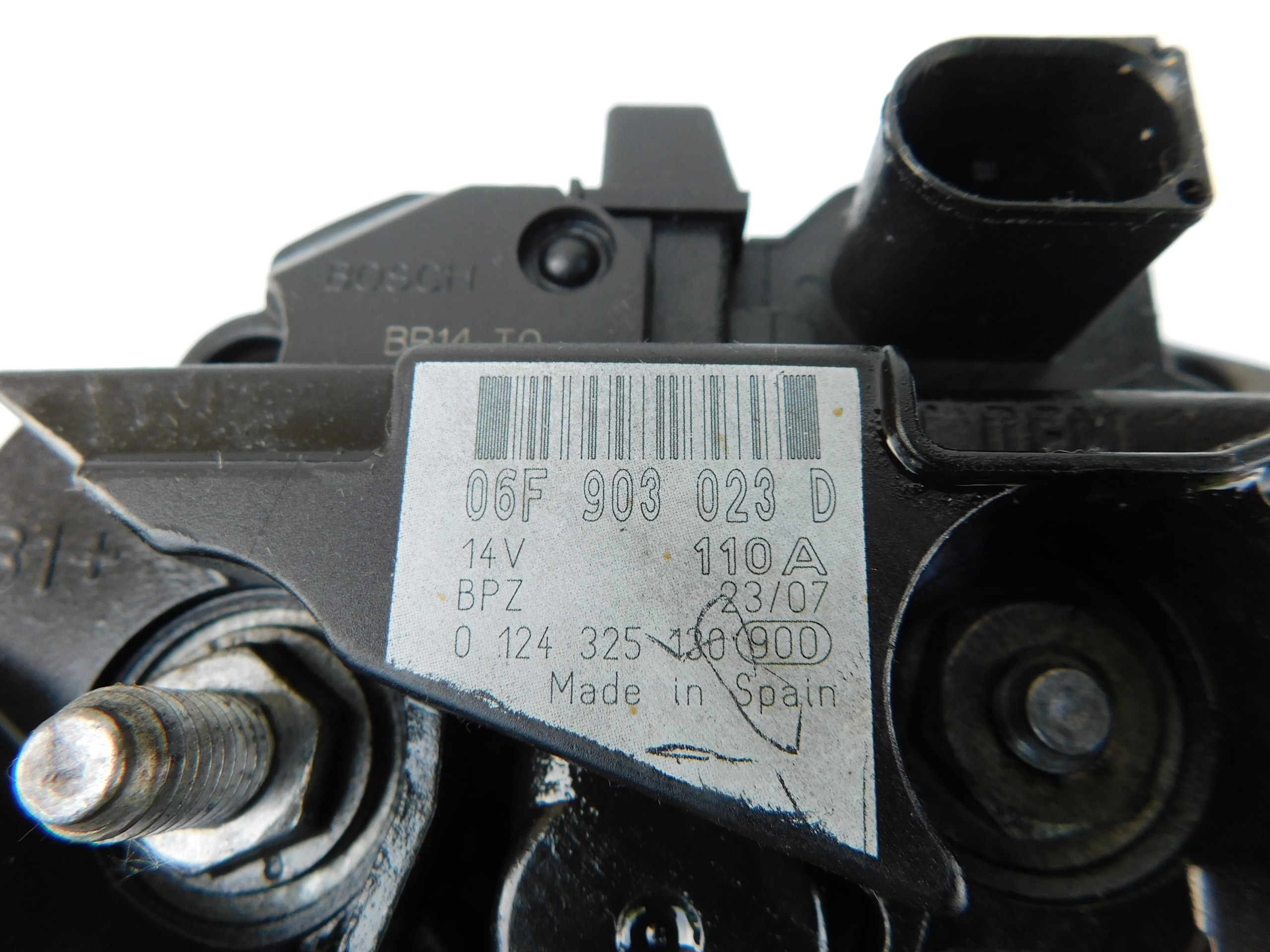 VW Crafter 2.5 TDI Alternator 14V 110A OEM 100% sprawny 06F903023D