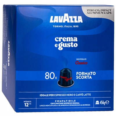 Levně Káva Lavazza Nespresso Crema E Gusto 80 kapslí Dárek videobook