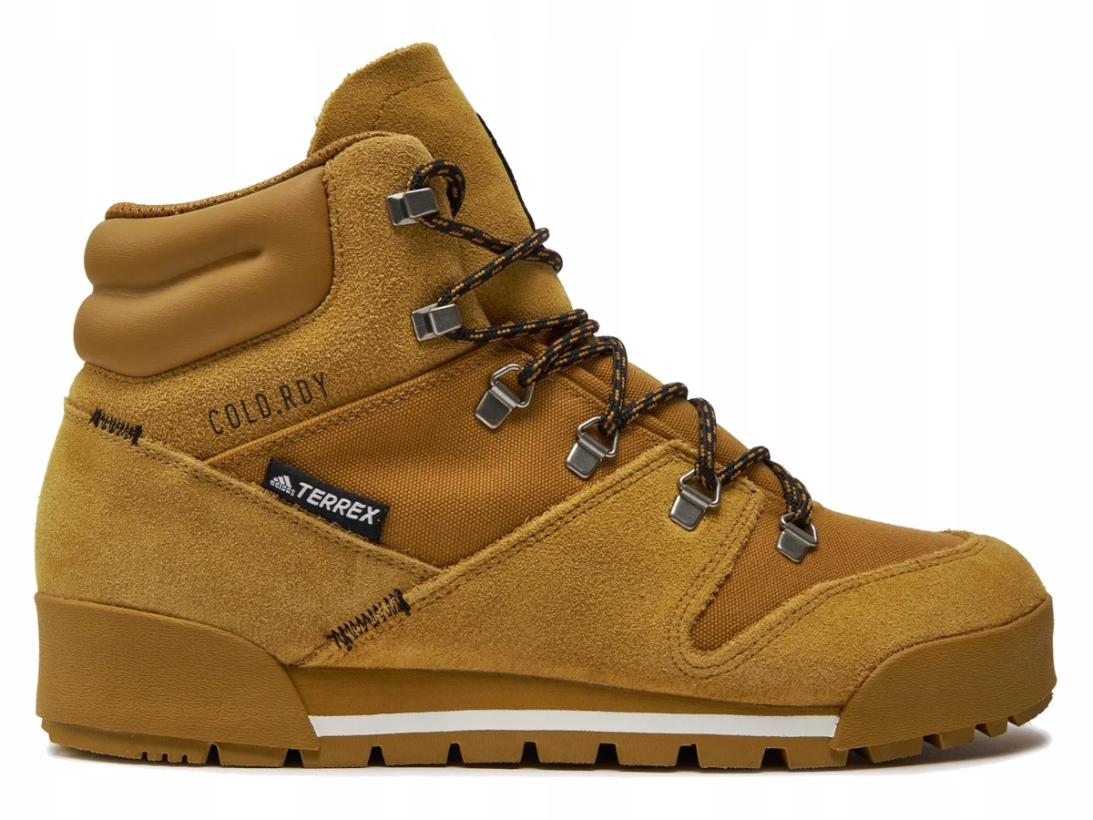 Zimní boty Adidas Terrex Snowpitch FV7960 vysoké kožené trekové boty 44,6