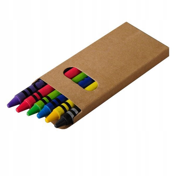 

Zestaw kolorowych kredek woskowych 8 cm 6 sztuk