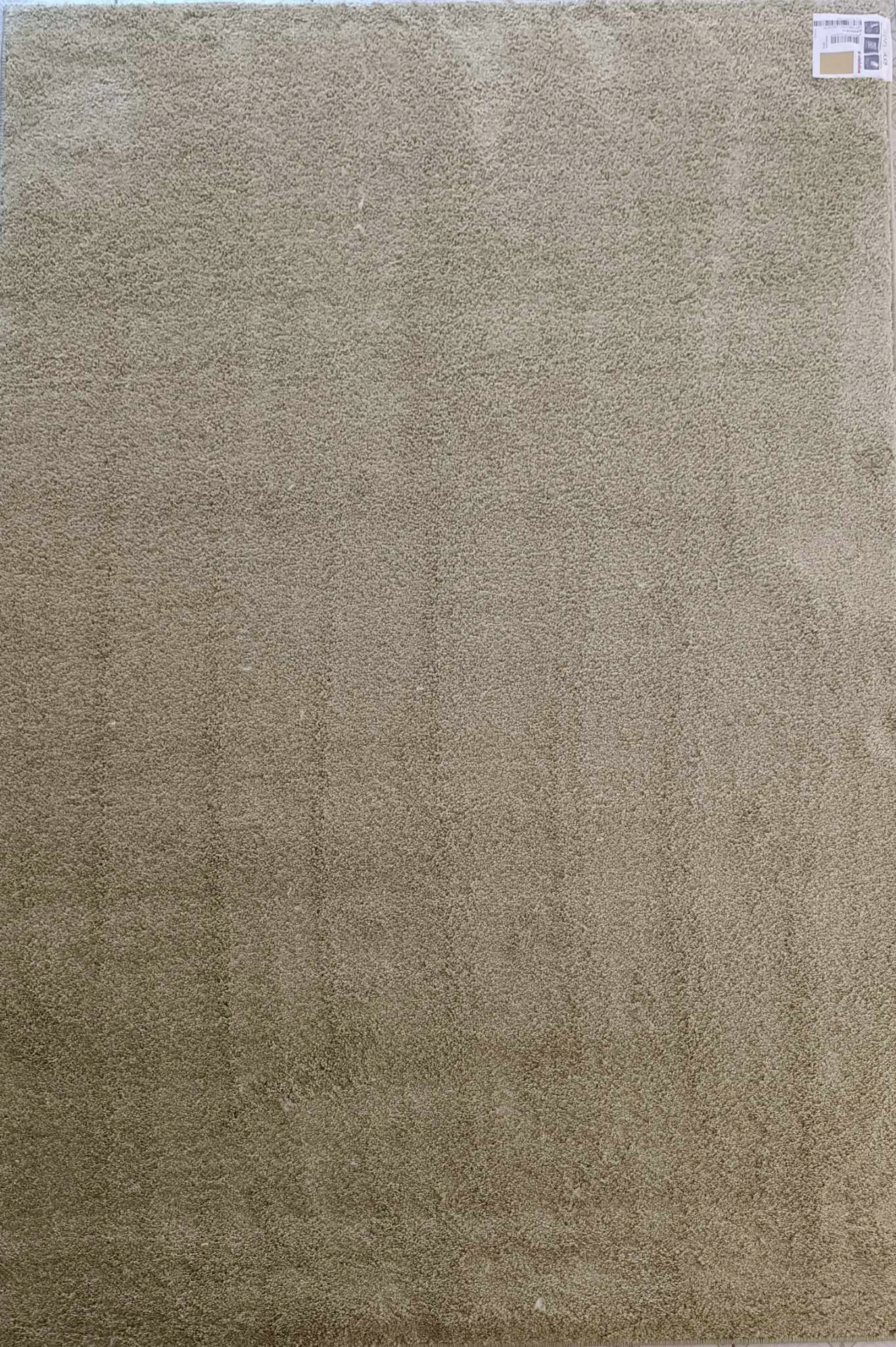 Mäkký olivový koberec jednofarebný, protišmykový, 133 x 200 cm