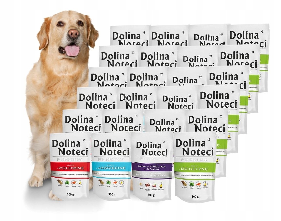 Levně Dolina Noteci Premium Vlhké krmivo mix chutí 24x500g bez drůbeže a ryb